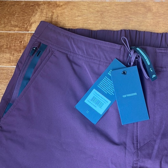 NWT Ten Thousand Maroon Foundation Short (No Liner) 7" Size Small & Large - Picture 2 of 4